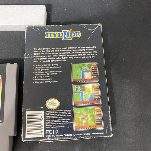 CIB HYDLIDE NINTENDO NES VIDEO GAME COMPLETE IN BOX - Picture 4 of 6