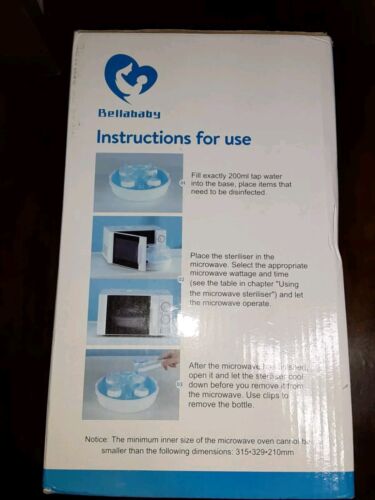 Baby Bottle sterilizer Microwave Steam Sterilizer for Baby Bottles, Pacifier,... - Picture 4 of 6
