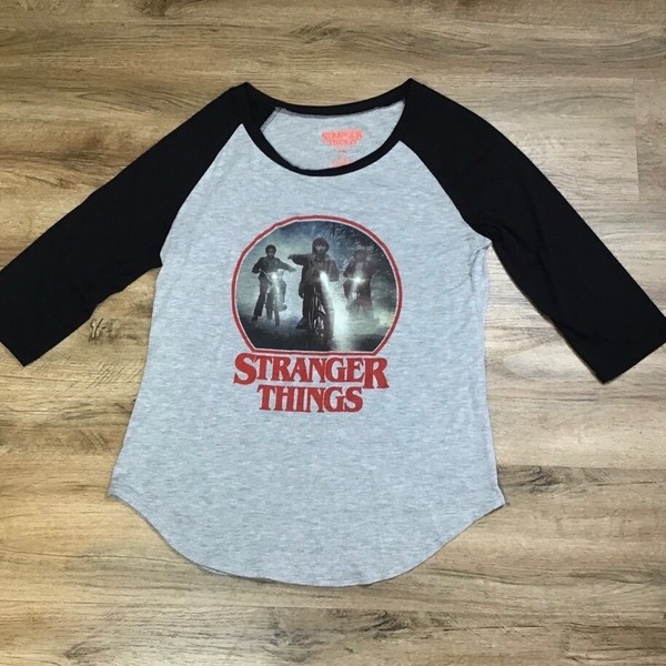 Stranger Things Shirt Size L Raglan Tee Baseball Style Top Search For Will Gray