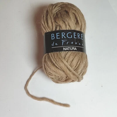 Lot 6 pelotes de laine 100 % Bergère de France natura alpaga laine grège 50gr - Photo 1/2