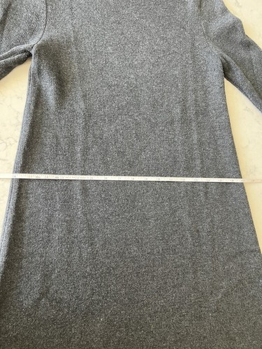 Adrienne Vittadini Sweater Dress Small Gray Burgundy Long Sleeve Stretch NWOT - Picture 9 of 9