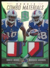 2013 Spectra Robert Woods Marquise Goodwin RC Combo Materials Green /5 #8