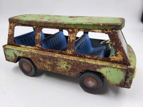 Vintage Soviet Children's Toy Tin Minibus Machine 70s.Rare - Picture 2 of 9