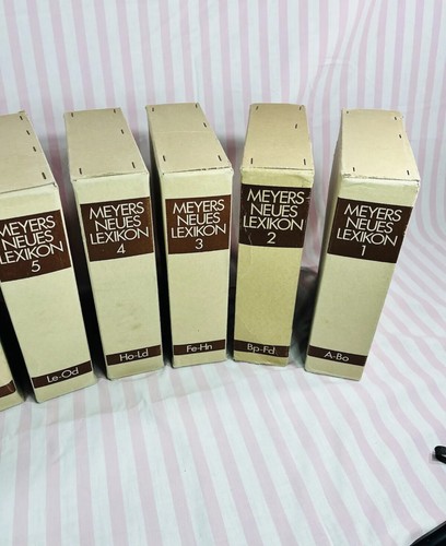 Antique encyclopedia Meyers Neues Lexikon 8 volumes complete 1980 - Foto 9 di 10