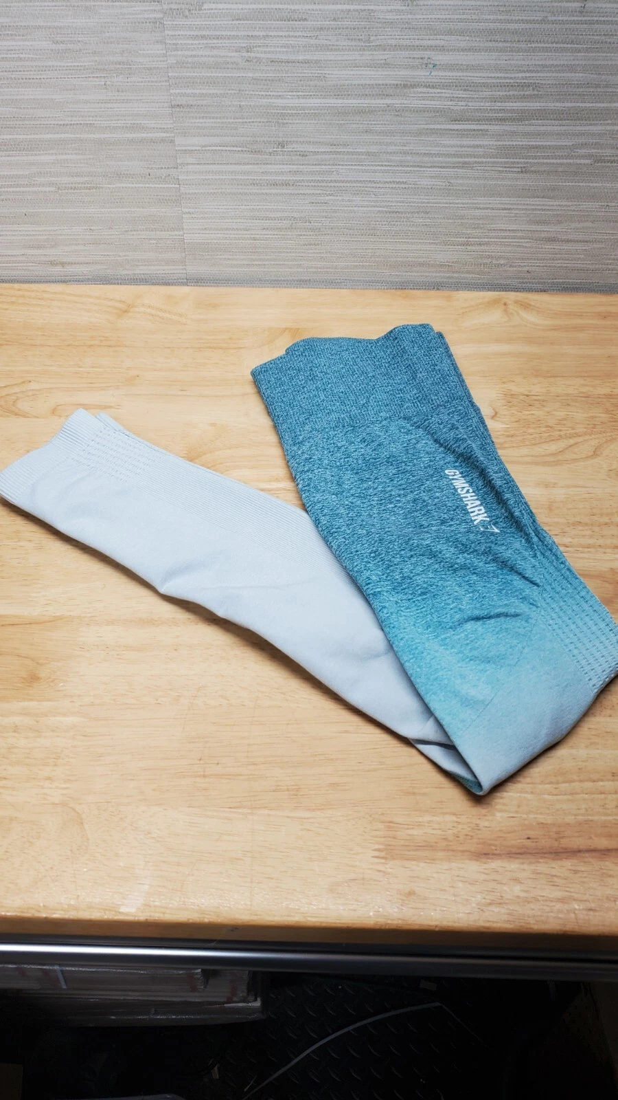 gymshark adapt ombre deep teal ice blue leggings