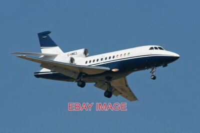 PHOTO  DASSAULT FALCON 900 G-HMEI  C/N 1 BUILT IN 1984 AS THE PROTOTYPE FALCON 9