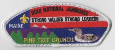 2001 National Jamboree JSP Pine Tree Council Maine WHT Bdr. [VA-1931]