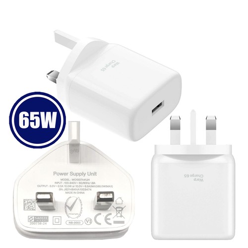 Genuine OnePlus Warp 65W Charger Fast UK Mains Plug Head Only - 第 25/36 張圖片