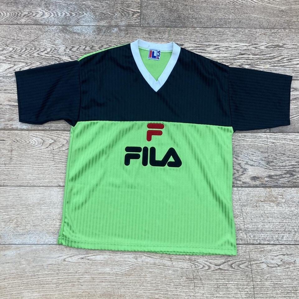 Camicia Spellout Vintage Fila Due Toni Camicia Allenamento Festival