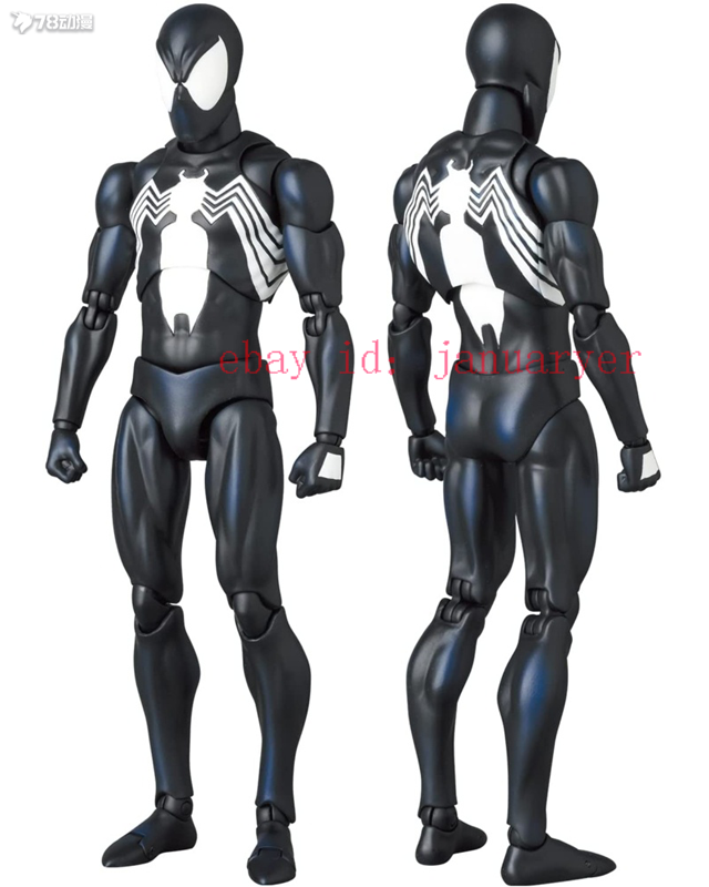 MEDICOM TOY - SPIDER-MAN BLACK COSTUME 1000％ MEDICOM TOY MAFEX No.147 SPIDER-MAN BLACK COSTUME COMIC Ver
