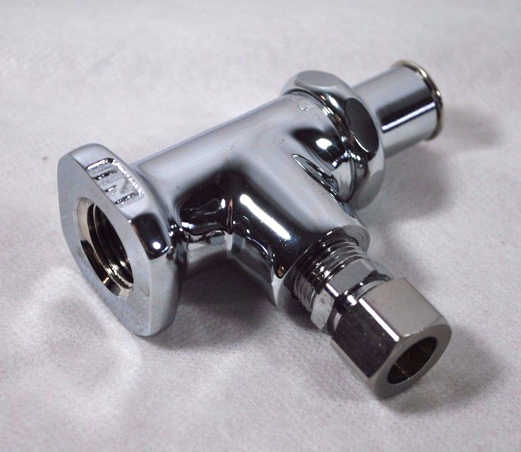 Chicago Faucets 1006-CP 1/2" x 1/2" Angle Stop (Chrome)