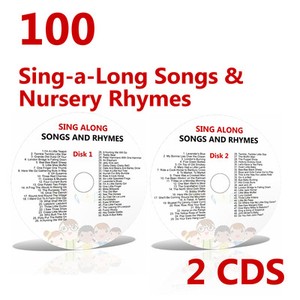 100 Children S Sing Along Songs 2 Cd Young Kids Favourite Nursery Image Is Loading 100 Children 039 S Sing Along Songs 2