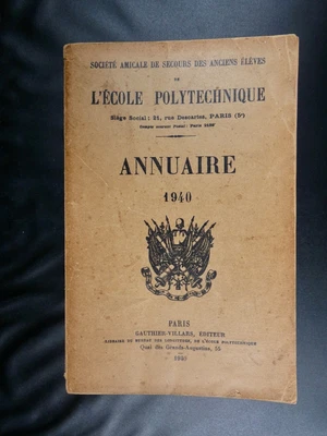 ANNUAIRE DE POLYTECHNIQUE POUR 1940 - 189 - Photo 1/4