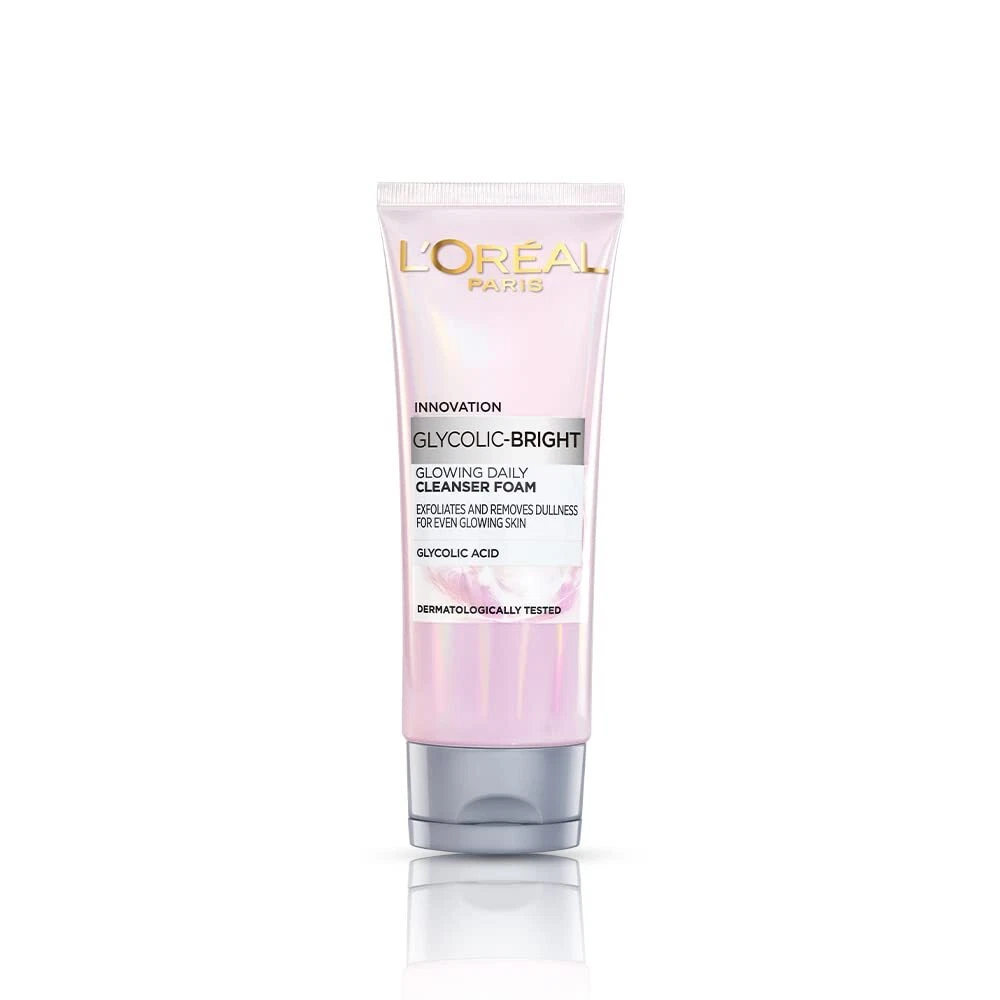 LOreal Paris Glycolic Bright Daily Foaming Face Cleanser 50ml