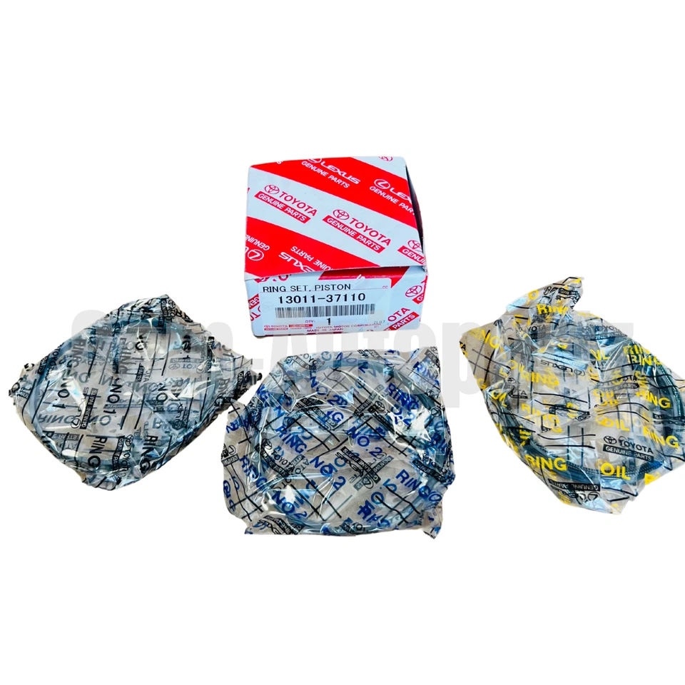 1301137110 Juego de anillos de pistón originales Toyota Prius Auris Lexus CT200h 2010-15 OEM Foto 2 de 3