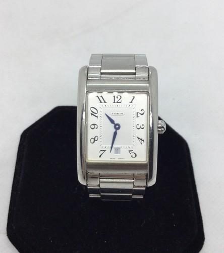 Ladies Coach Lexington Tank Style Watch W502B New Battery