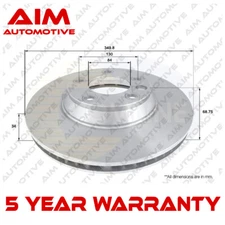 Brake Disc Front Right AIM Fits Audi Q7 Porsche Cayenne VW Touareg #1