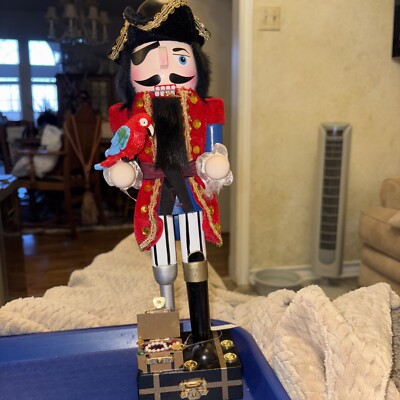 PIRATE Nutcracker New 13 3/4'' tall So cute  Add to your collection!