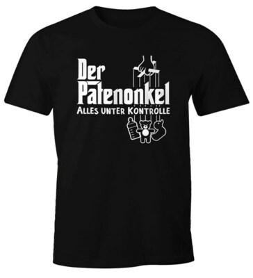 Herren T-Shirt Der Patenonkel Pate Godfather Onkel lustig Fun-Shirt Moonworks 