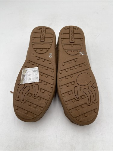 Bearpaw Kids Moc II Slippers Brown Size 4 - Picture 5 of 5