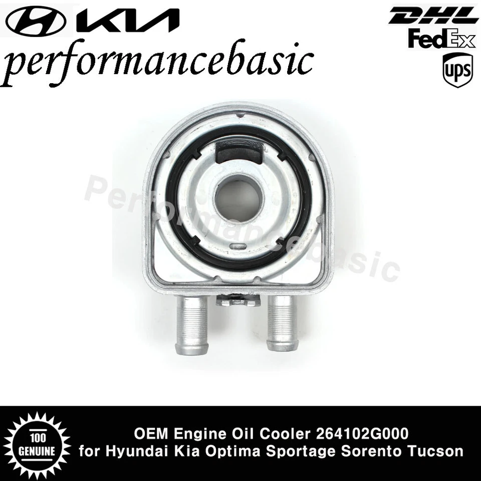 Enfriador de aceite de motor OEM 264102G000 para Hyundai Kia Optima Sportage Sorento Tucson  Foto 4 de 4