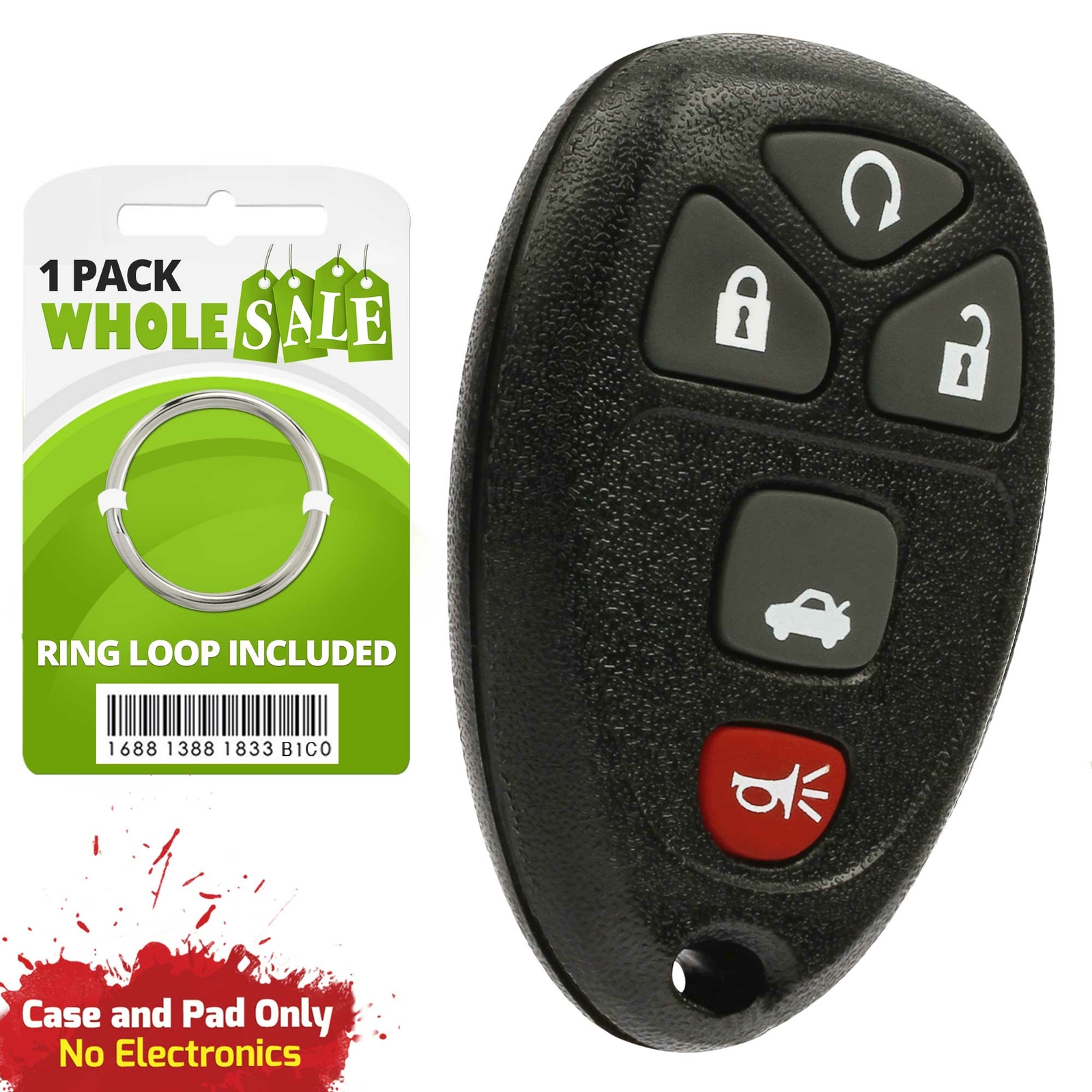 Replacement For 2007 2008 2009 Chevy Malibu Keyless Entry Key Fob Shell Case