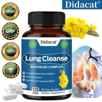 Lung Cleansing Capsules - Supports respiratory and lung health, detoxification