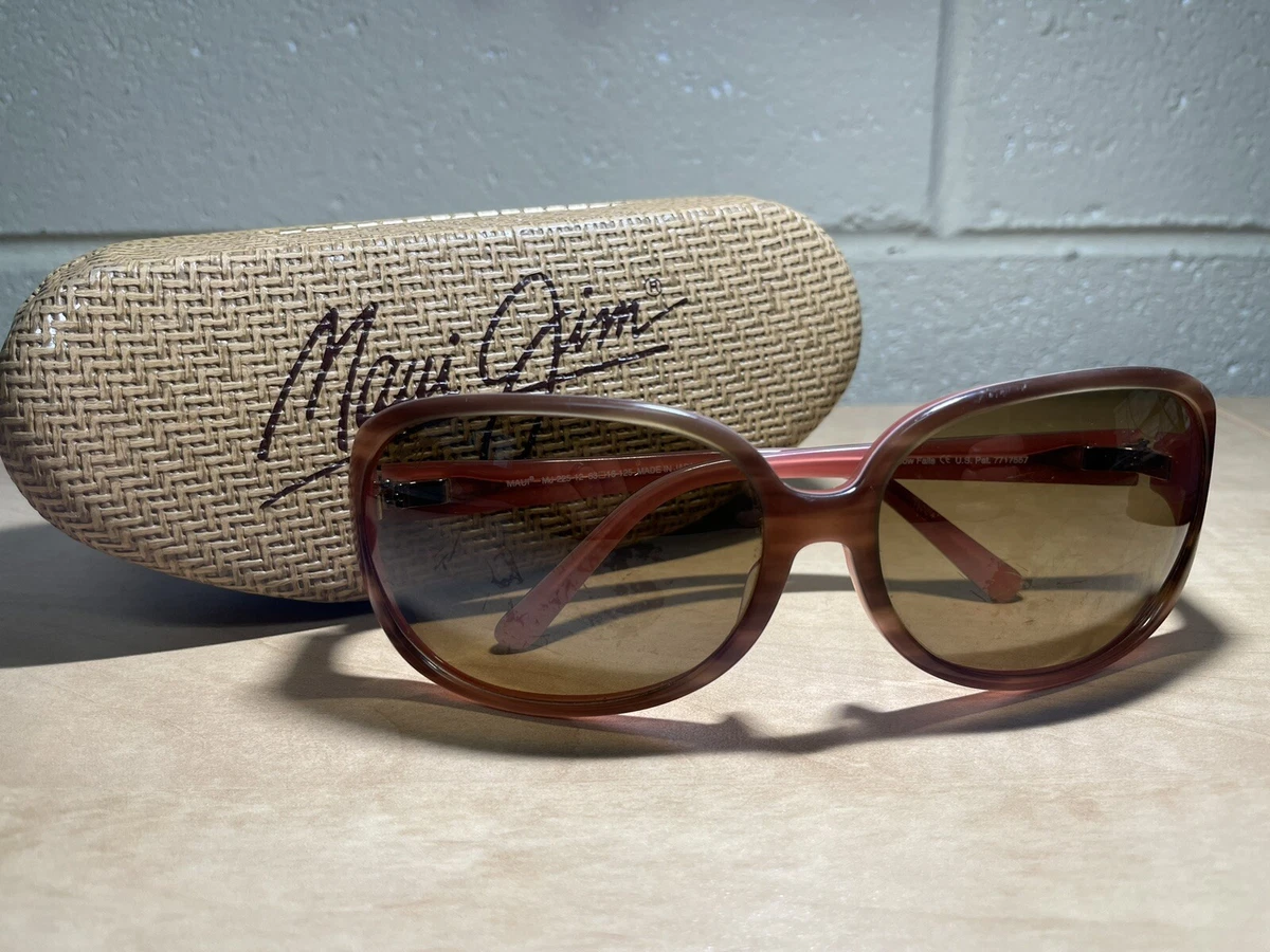 MAUI JIM RAINBOW FALLS SUNGLASSES Tortoise w/ Bronze Polarized Lenses MJ 225-12