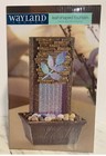 WAYLAND SQUARE LEAF-SHAPED FOUNTAIN CRACKLE GLASS RAINING FOUNTAIN