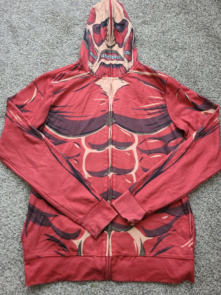 Attack On TItan Colossal Titan Full Zip Hoodie Adult XS | eBay