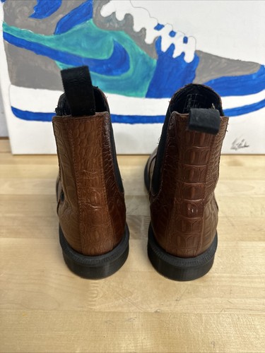 Dr Martens Women's Flora Croc Chelsea Boot Brown Size 7 US L - Picture 6 of 10