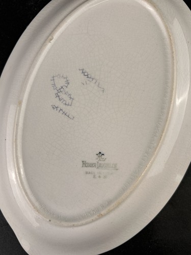 Vintage Homer Laughlin China Serving Plate Dessert Bowls Floral 5 Piece Set - Picture 6 of 16