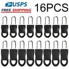 16PCS Zipper Fixer Repair Pull Tap Replacement For Luggage Boots Bags Pants