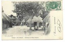 SENEGAL  DAKAR  INTERIEUR D UN VILLAGE INDIGENE