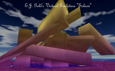 E.J. Gold ''Solarii'' 1/1 Signed Original Virtual Sculpture -- COA from Artist
