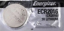 Energizer ECR2016 CR2016 BR2016 Lithium 3V Battery Brand New Authorized Seller