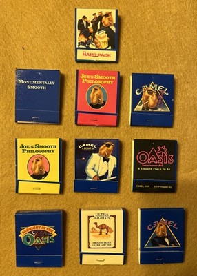 Vintage 1991 Camel Matchbooks Matches Lot of 10 All Different Designs ***NOS***