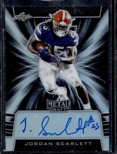 2019 Leaf Metal Draft Jordan Scarlett #BA-JS4 Black 4/15 Autograph rare