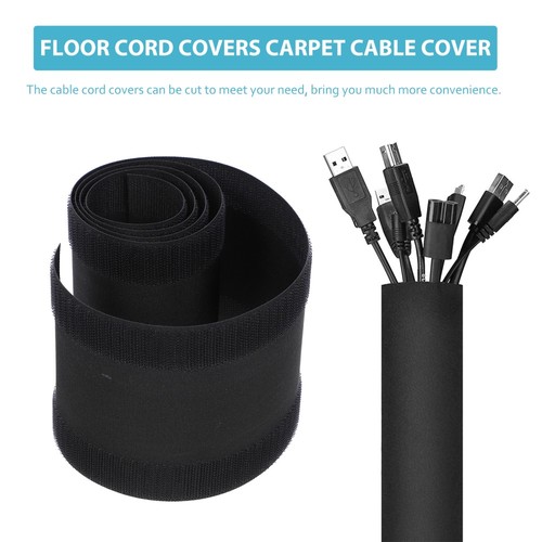 2 Pcs Wire Casing Patch Outdoor Cord Cover Sidewalk Flexible - Afbeelding 9 van 12