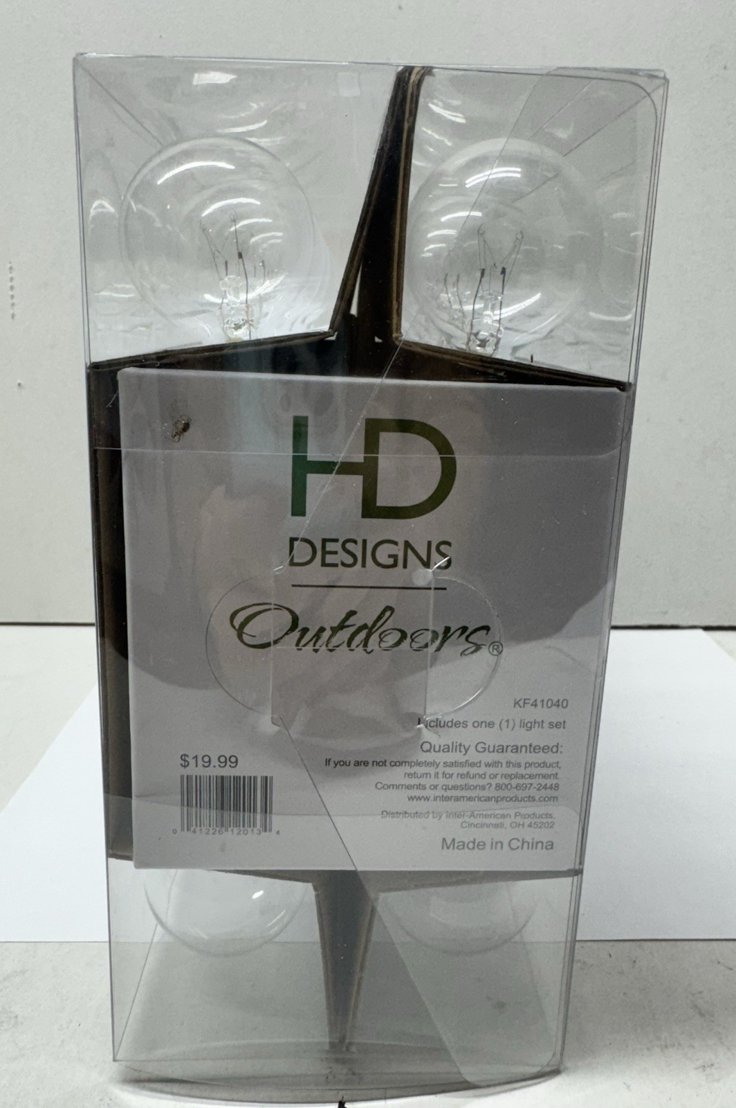 HD Designs 20 Foot Indoor Outdoor Clear Lights