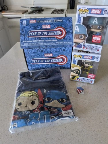 Funko POP! Marvel Year of the Shield Captain America Collector Corps Box