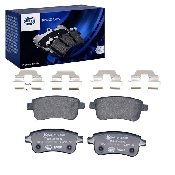 Hella BremsbelÄGe Hinten Passend FüR Renault Clio Fluence Grand Megane SCÉ-image