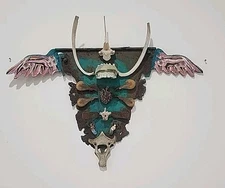 EVA KOLOSVARY-STUPLER Assemblage Art Piece Wall Hanging  Heart Strings