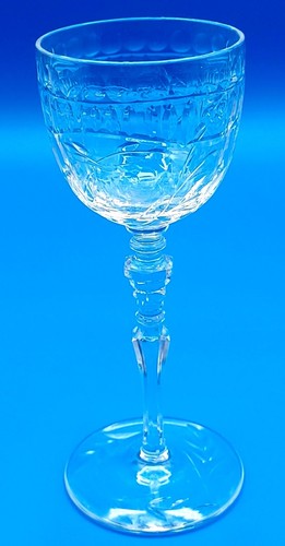 Vintage Libbey Rock Sharpe Shasta Cordial Liquor Glasses Jeweled Stem Set 4 or 8 - Picture 11 of 18