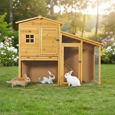 Kleintierstall Hasenkäfig Hasenstall Kaninchenstall Hasen Kaninchen Stall XXL