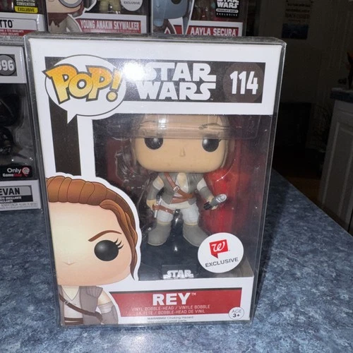 FUNKO POP! STAR WARS BOBBLEHEAD REY VINYL FIGURE #114 WALGREENS EXCULSIVE