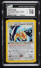 Light Dragonite Holo 1st Ed. Pokemon Neo Destiny CGC 10 Gem Mint 2002
