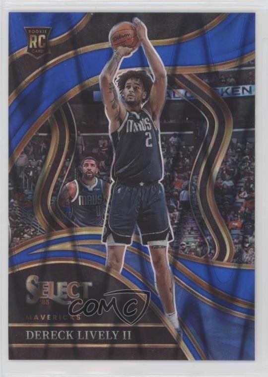 2023 Panini Select Courtside Blue Tectonic Prizm 10/99 Dereck Lively II #285 4o1
