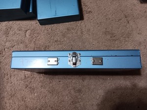 Logan Metal Storage Slide Holder Box Holds 750 Slides Box #4 -