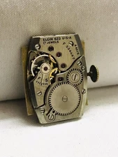 VINTAGE MEN'S ELGIN 623 17 JEWELS WATCH MOVEMENT RUNS LOT 1641